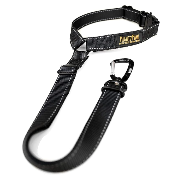Dog Seat Belt | Pet Safety Belt, All-Metal Hardware with Adjustable Length Strap.