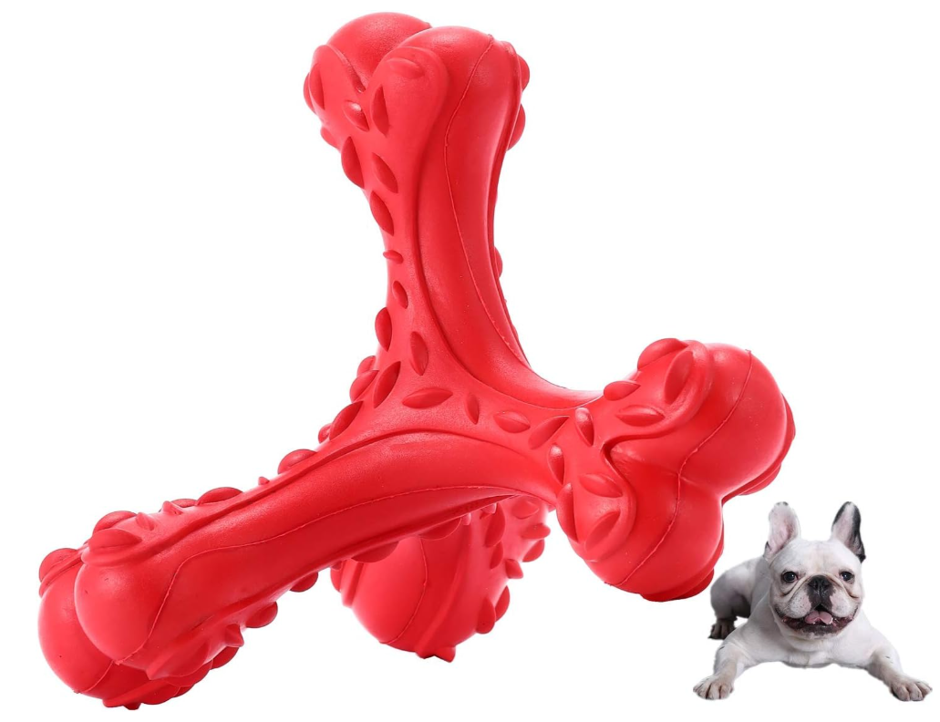 Durable Chew Toys for Large Breed Dogs Made with Natural Rubber
