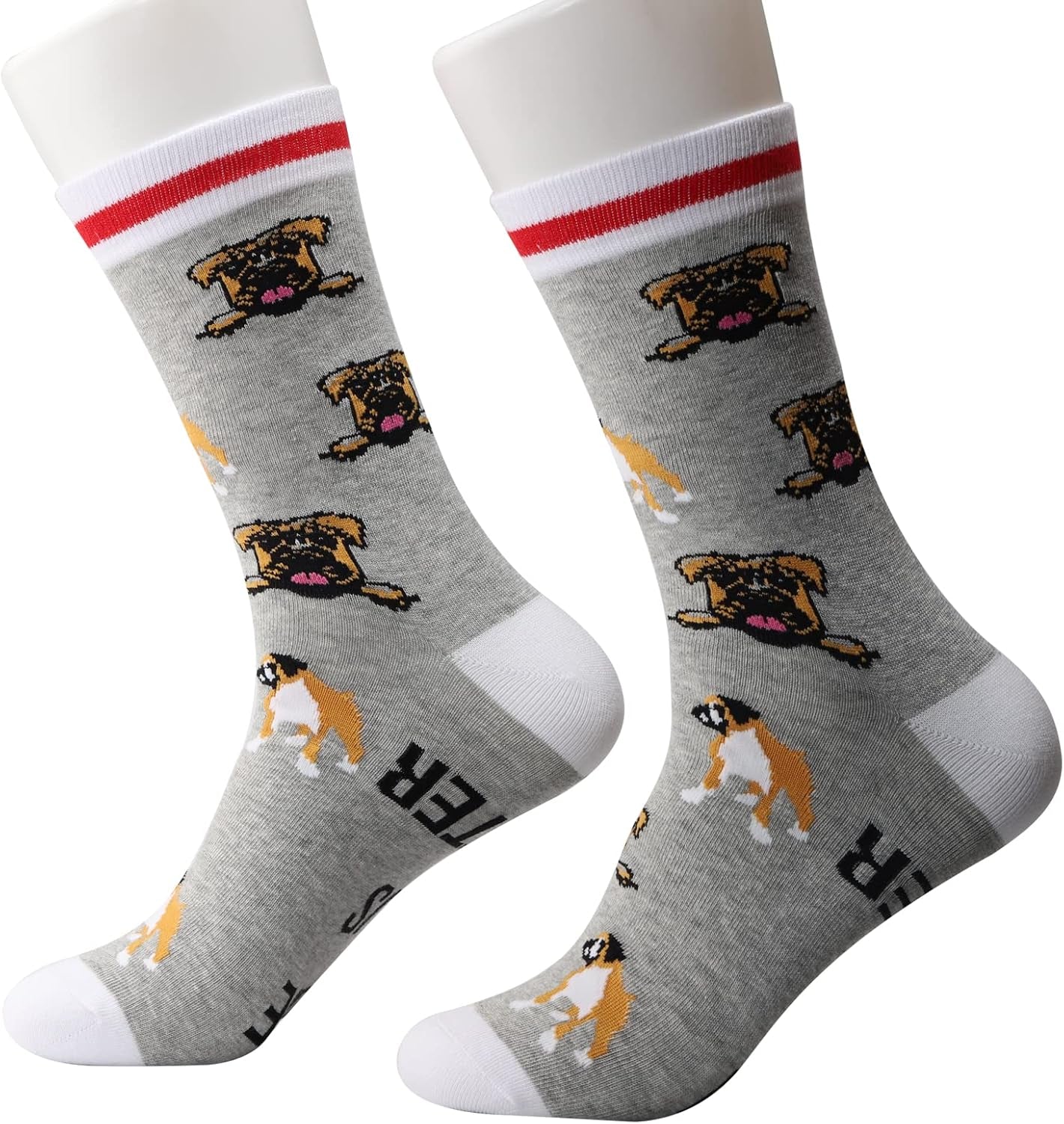 Boxer Socks - Dog Lover Gifts for Boxer Owner, Mom, Dad - Puppy Gift