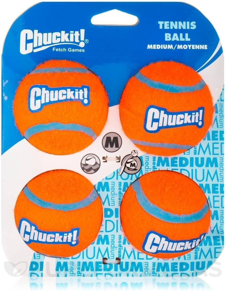 Tennis Balls, Medium, 4 Balls