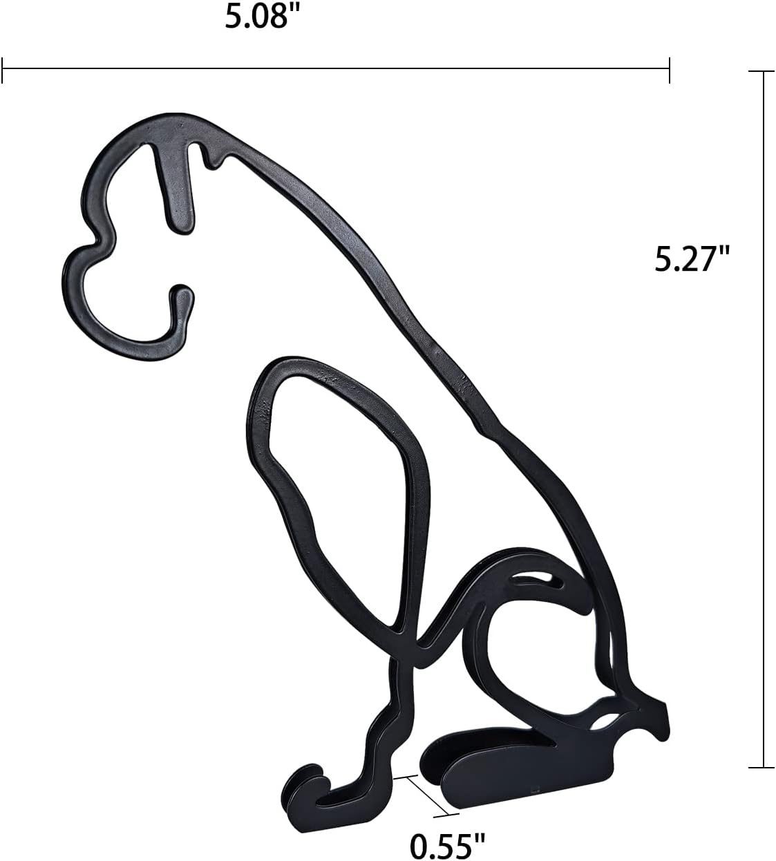 Boxer Dog Minimalist Art Sculpture