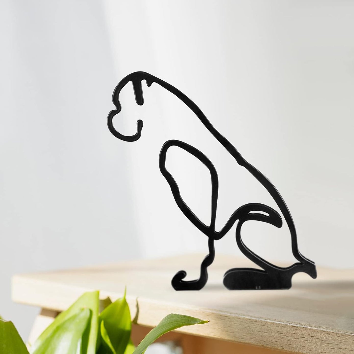Boxer Dog Minimalist Art Sculpture