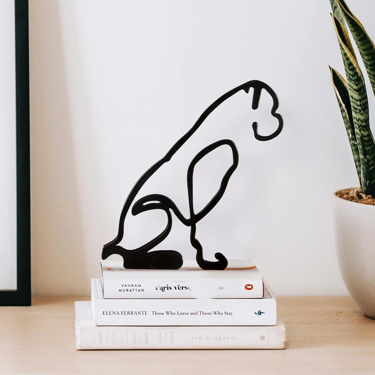 Boxer Dog Minimalist Art Sculpture