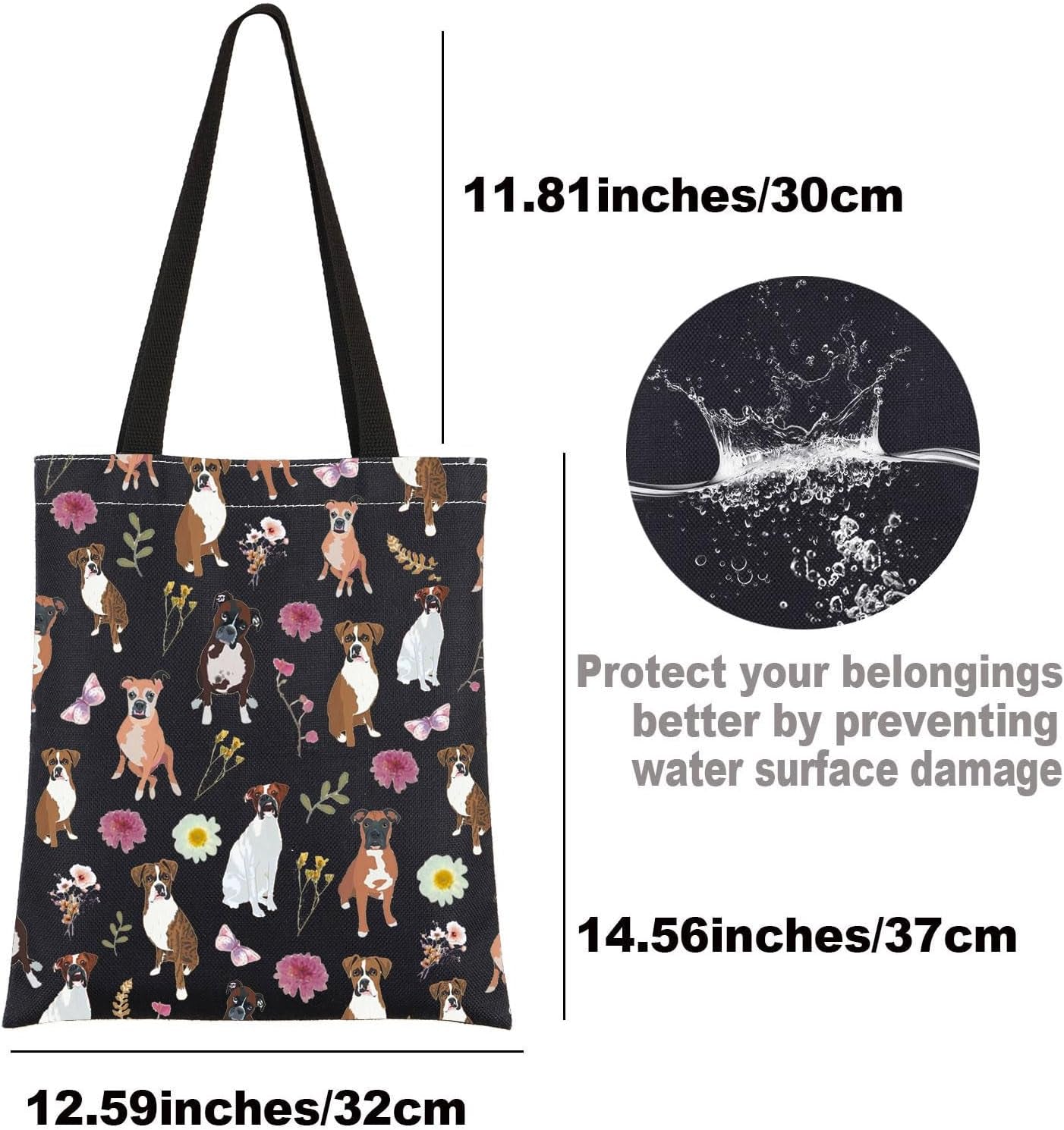 Boxer Dog Tote Bag Boxer Dog Mom Gifts Boxer Dog Lover Gifts Boxer Dog Owner Shoulder Bag