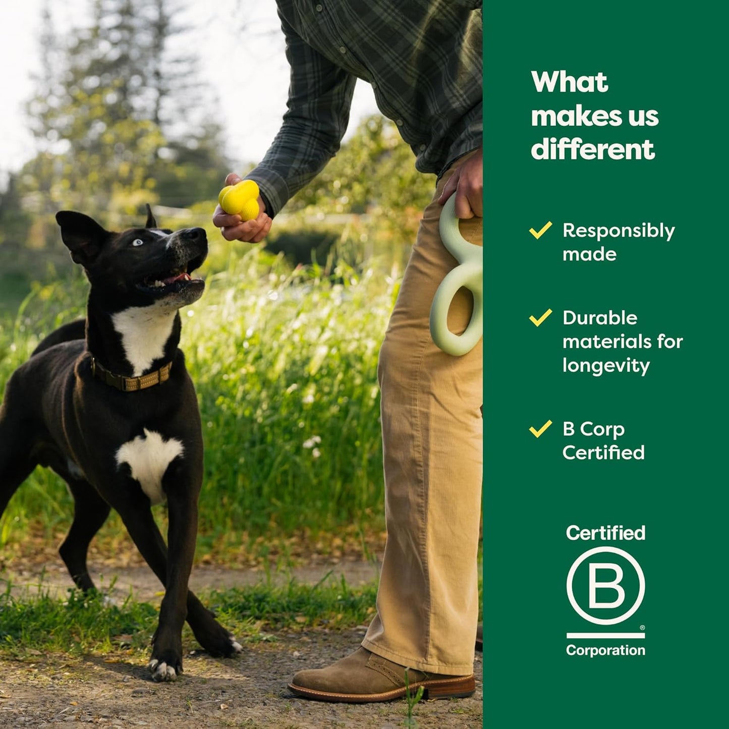 Dog and Puppy Ball, Interactive Fetch Toy for Small, Medium, and Large Breeds, Comes in Multiple Sizes, Made with Natural Rubber, Perfect for Indoor and Outdoor Use, Large, Yellow