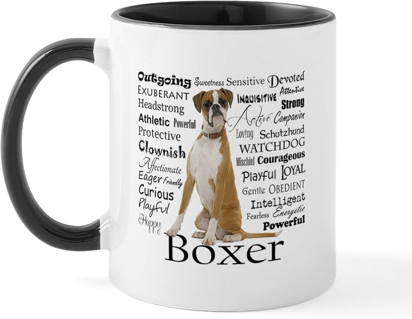 Boxer Traits Mugs 11 Oz (325 Ml) Ceramic Coffee Mug
