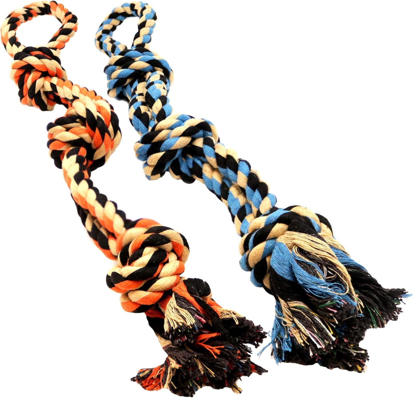 Tough Dog Rope Chew Toys for Medium and Large Dogs – Heavy-Duty, Interactive Dog Toys for Boredom Relief, Dental Care, and Training