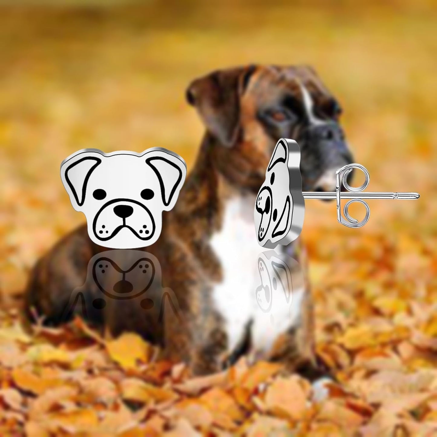 Boxer Dog Lover Gift Boxer Stud Earrings Boxer Mom Jewelry Boxer Dog Owner Gift Dog Lover Gift