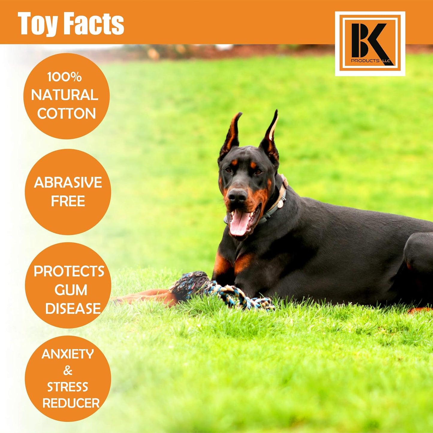 Tough Dog Rope Chew Toys for Medium and Large Dogs – Heavy-Duty, Interactive Dog Toys for Boredom Relief, Dental Care, and Training
