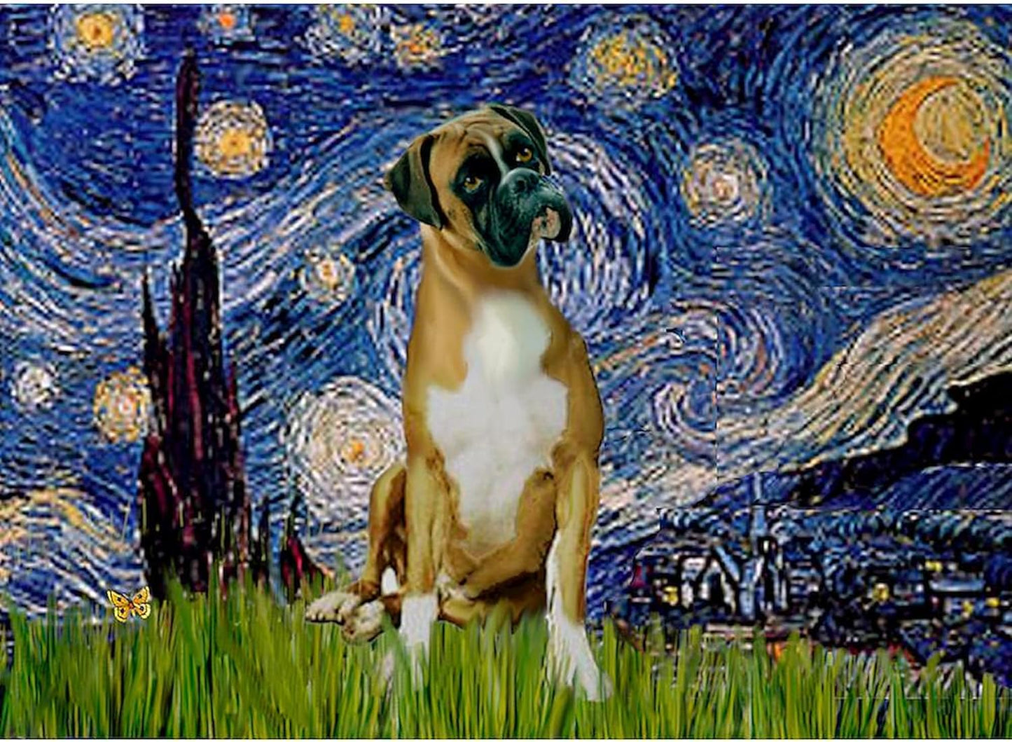 Starry Night & Boxer Mug 11 Oz (325 Ml) Ceramic Coffee Mug