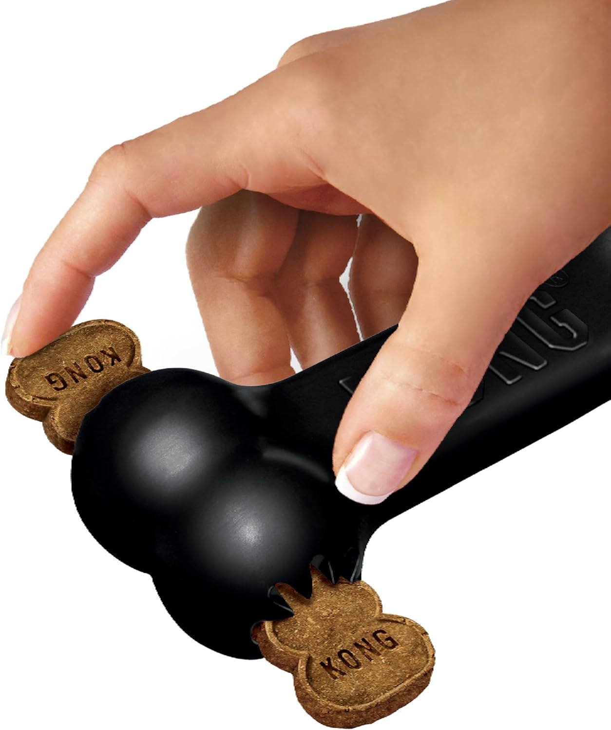 Extreme Goodie Bone™ - Durable Rubber Dog Bone for Power Chewers, Black - for Medium Dogs