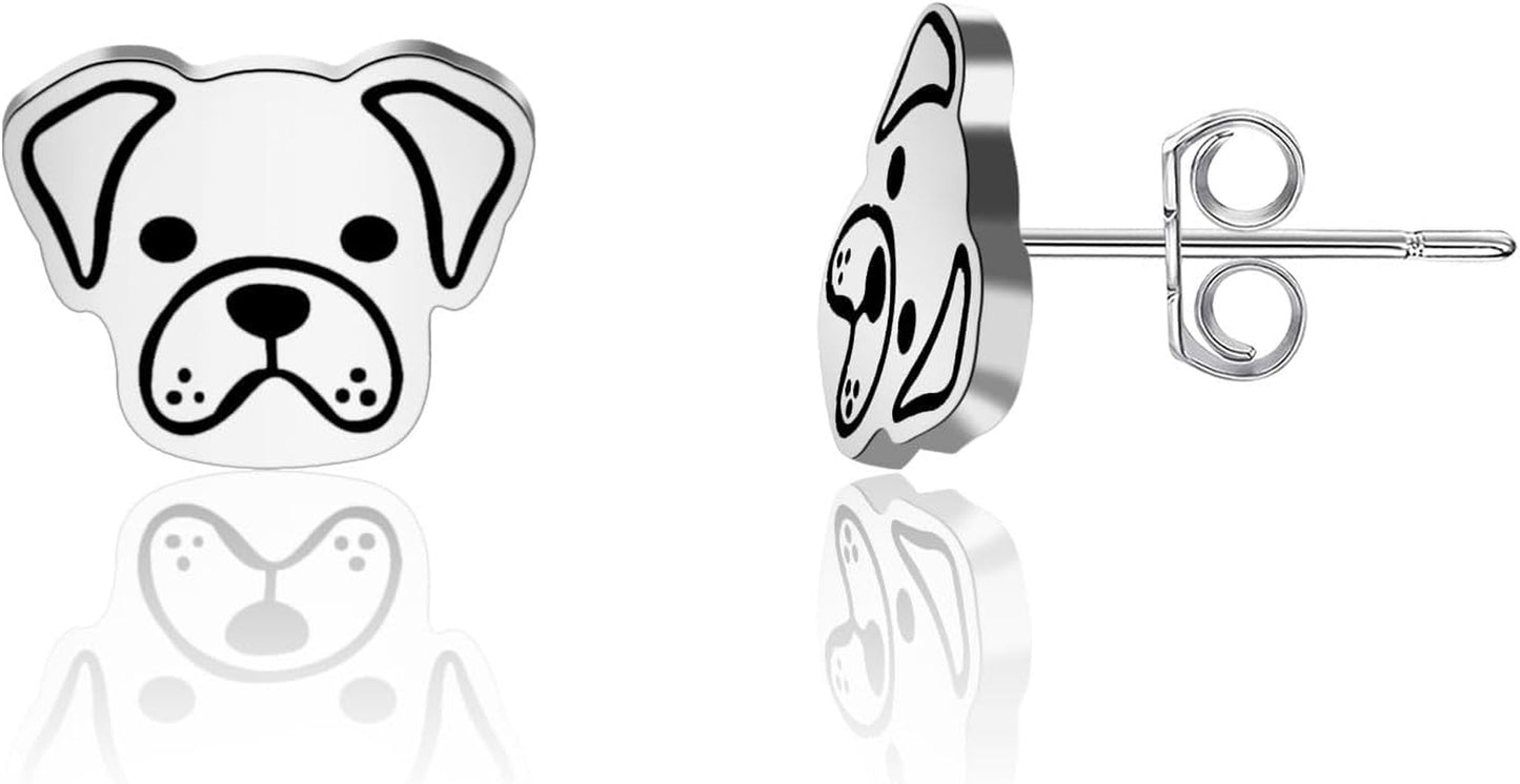 Boxer Dog Lover Gift Boxer Stud Earrings Boxer Mom Jewelry Boxer Dog Owner Gift Dog Lover Gift