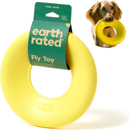 Flying Disc Dog Toy, Interactive Flying Saucer Toy for Adult and Puppy Dogs, Floats in Water, Large