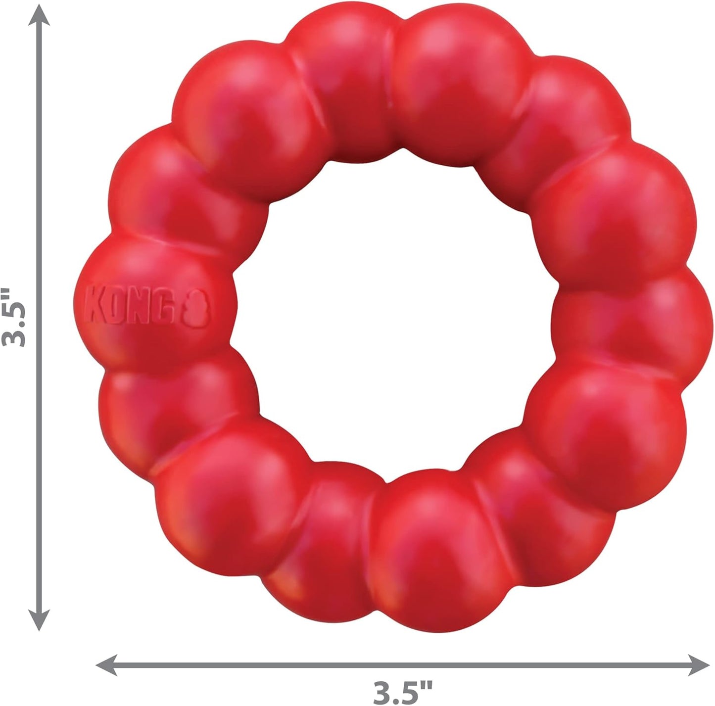 Ring - Durable Rubber Dog Chew Toy - for Small/Medium Dogs