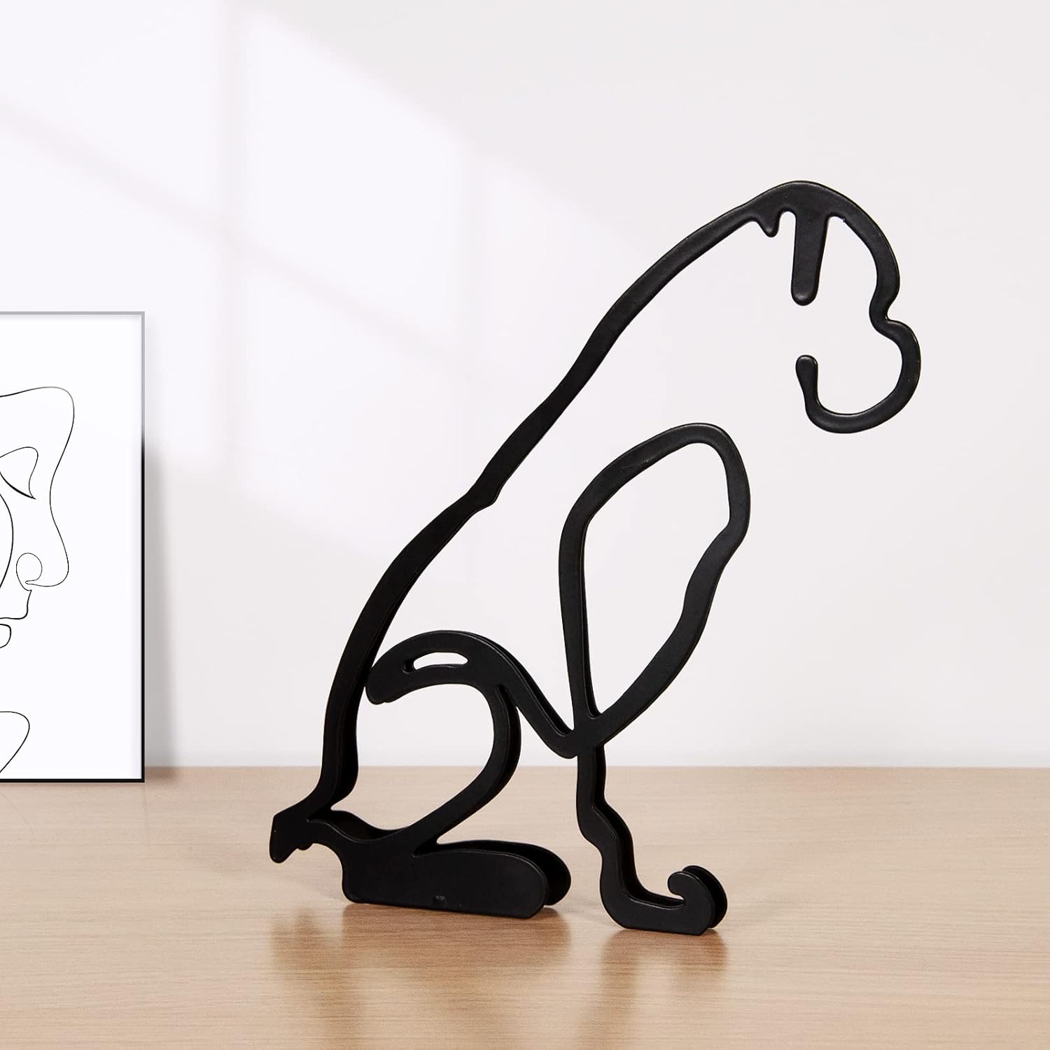 Boxer Dog Minimalist Art Sculpture