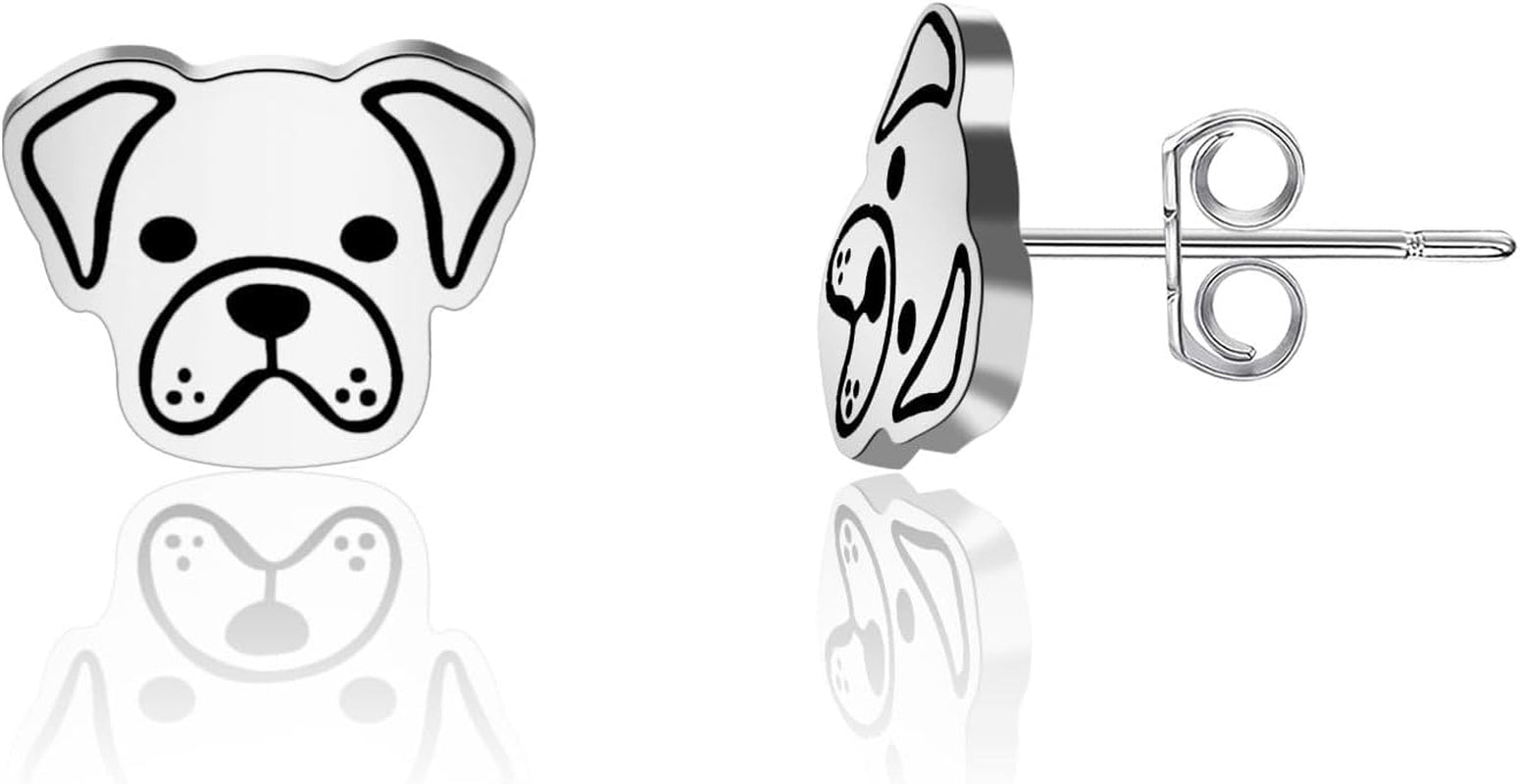 Boxer Dog Lover Gift Boxer Stud Earrings Boxer Mom Jewelry Boxer Dog Owner Gift Dog Lover Gift